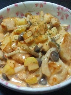 【鶏しめじじゃがいものスイチリマヨ和え】-レシピのメイン写真