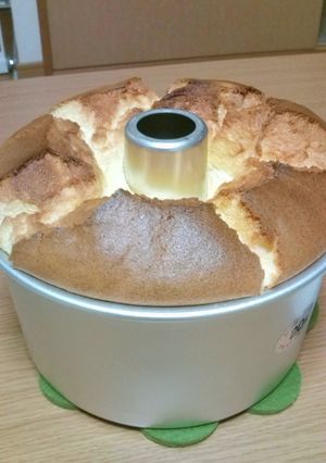 ノンオイルでふわふわシフォンケーキ-レシピのメイン写真