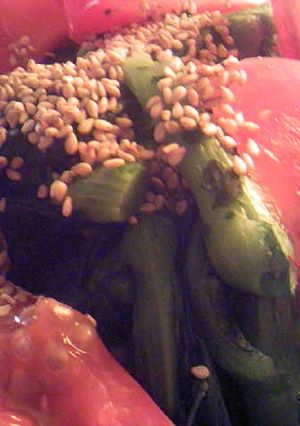 菜の花とトマトのポン酢胡麻和え-レシピのメイン写真