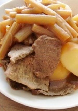 ふき入りの肉じゃが-レシピのメイン写真
