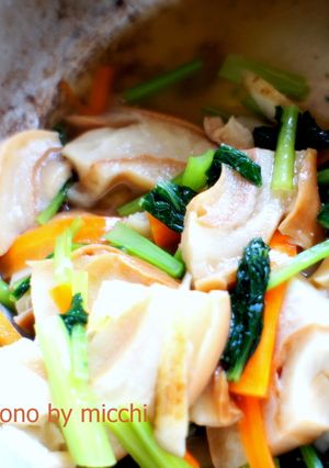 簡単お麩～体に優しい車麩の煮もの～-レシピのメイン写真