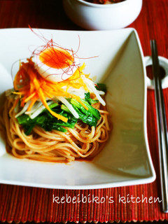 野菜ナムルと韓国万能調味料でビビン麺-レシピのメイン写真