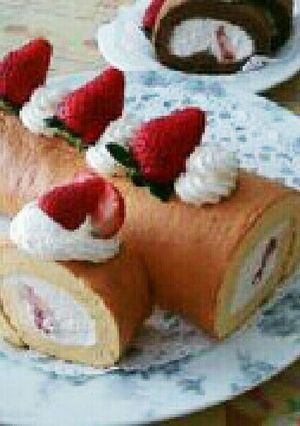 我が家のロールケーキ-レシピのメイン写真