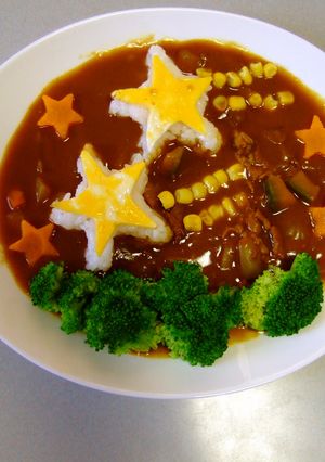 流れ星☆デコカレー-レシピのメイン写真