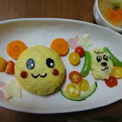รูปของ 2歳誕生日＊　うーたん＆ワンワンプレート