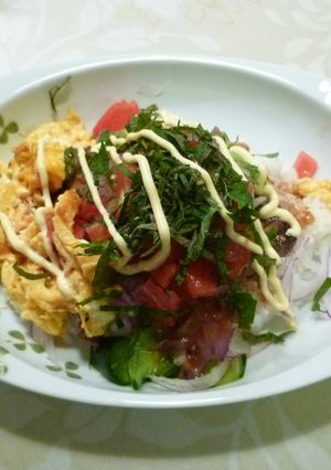 サラダ＆ステーキ丼、シシリアンライス！-レシピのメイン写真
