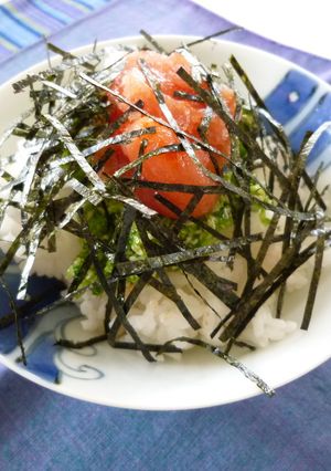 オクラと明太子の茶漬け-レシピのメイン写真