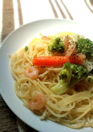 レンジで簡単♥ブロッコリーと海老のパスタ-レシピのメイン写真