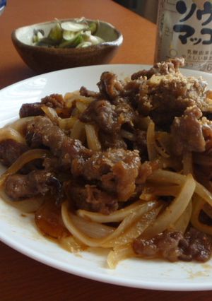 牛肉と玉ねぎのちょい辛炒め-レシピのメイン写真