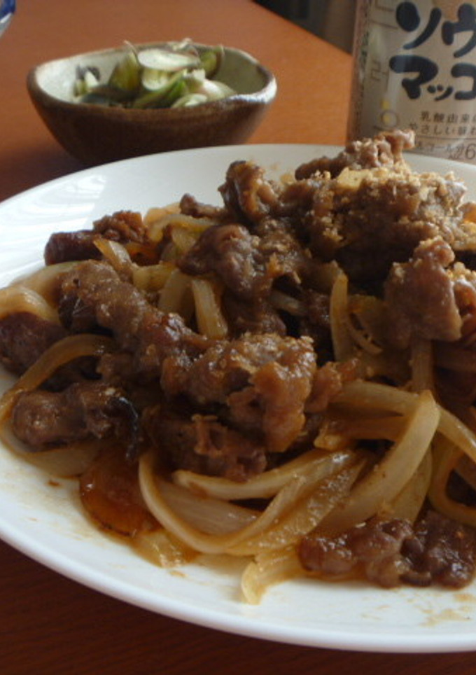 牛肉と玉ねぎのちょい辛炒め-レシピのメイン写真