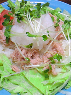 ♪簡単ツナと大根おろしのぶっかけそうめん-レシピのメイン写真