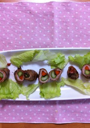 レンジで根菜巻き豆鼓煮-レシピのメイン写真