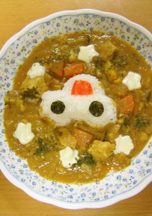 子供と作るデコカレー♪（圧力鍋編）-レシピのメイン写真