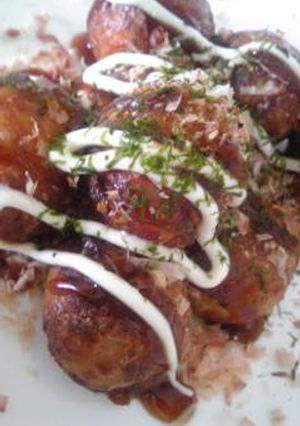 卵なし★カリっとろ★たこ焼き-レシピのメイン写真