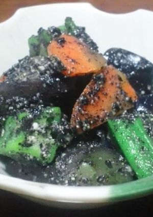 夏野菜のごまあえ-レシピのメイン写真