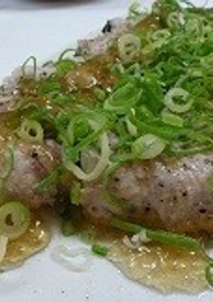 簡単!豚肉で大葉と山芋巻き!ジュレポン酢-レシピのメイン写真
