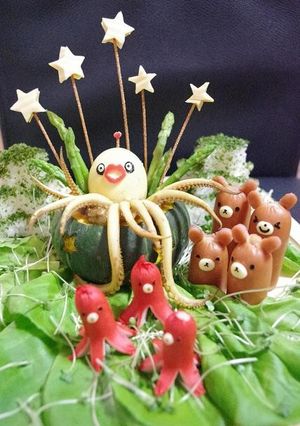 ムフフ☆な宇宙人デコカレー-レシピのメイン写真