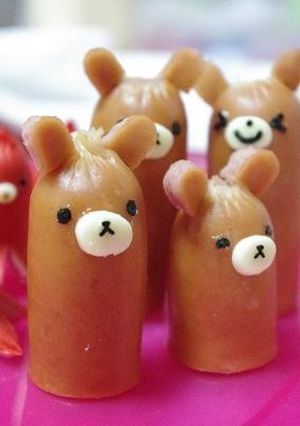 キャラ弁に♪クマさんウィンナー♥-レシピのメイン写真