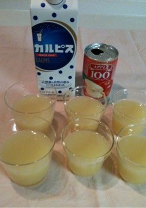 簡単りんごカルピスゼリー-レシピのメイン写真