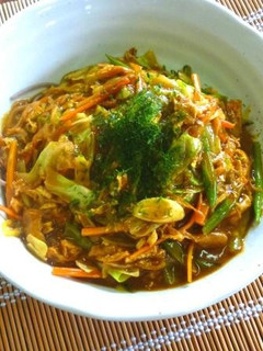 お蕎麦の味噌カレーあんかけ-レシピのメイン写真