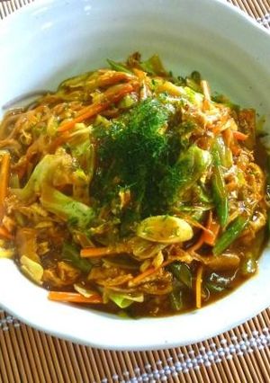 お蕎麦の味噌カレーあんかけ-レシピのメイン写真