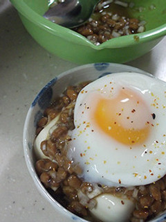 納豆と温泉玉子の冷奴-レシピのメイン写真