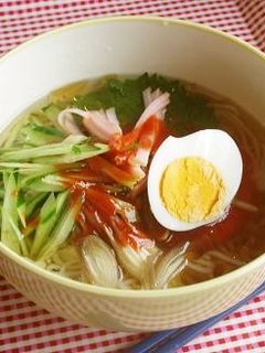 そうめんでビビン冷麺♪-レシピのメイン写真