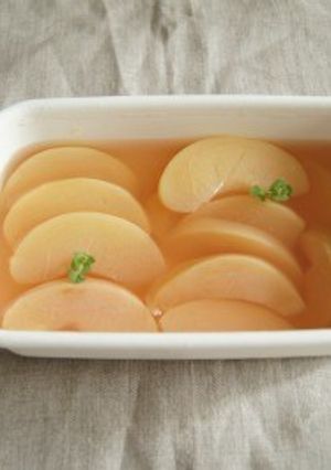 レンジで♪桃の白ワイン煮-レシピのメイン写真