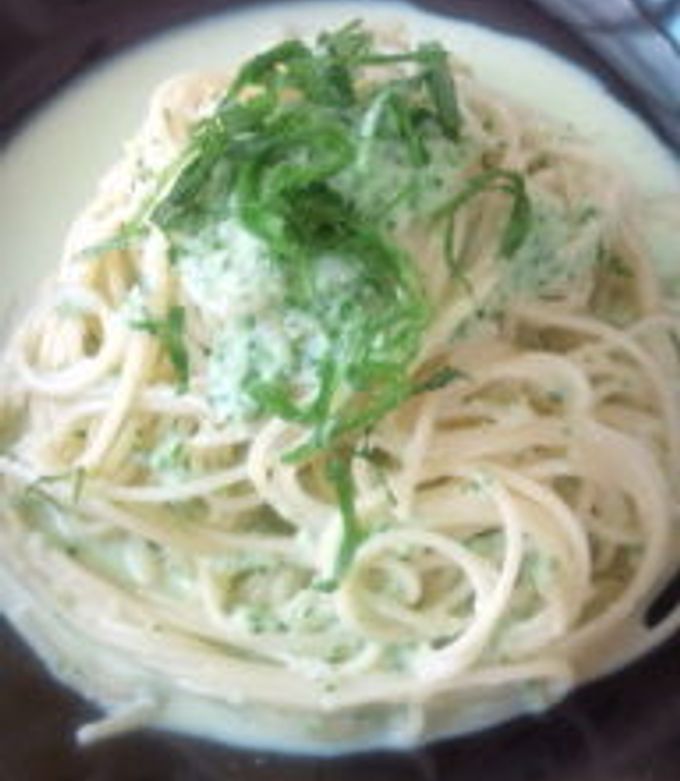 キュウリとヨーグルトの冷製パスタ-レシピのメイン写真