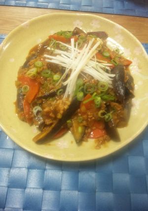 調味料は麺つゆだけ！超簡単和風麻婆茄子☆-レシピのメイン写真