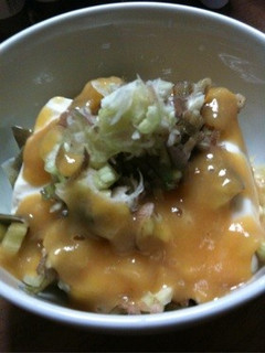 みょうがと酢味噌on冷奴-レシピのメイン写真