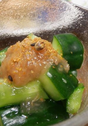 暑い夏にさっぱり！きゅうりの梅肉がけ★゛-レシピのメイン写真