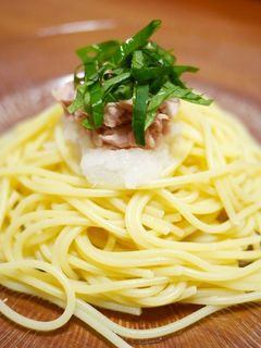 ツナと大根おろしと青じその冷製パスタ-レシピのメイン写真