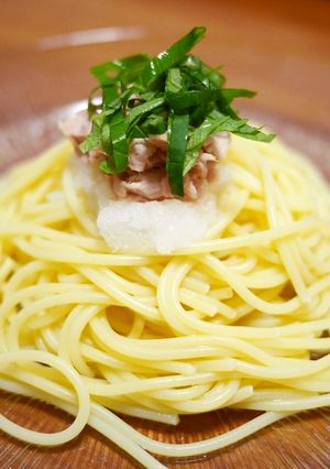 ツナと大根おろしと青じその冷製パスタ-レシピのメイン写真