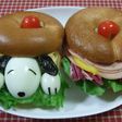 スヌーピーのベーグルサンド