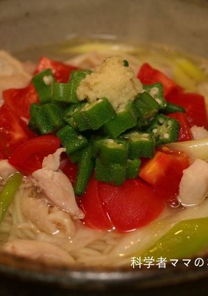 疲れが取れるオクラのあっさりにゅうめん-レシピのメイン写真