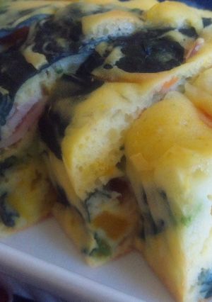 簡単♪豆乳とたっぷり野菜のケークサレ♪-レシピのメイン写真