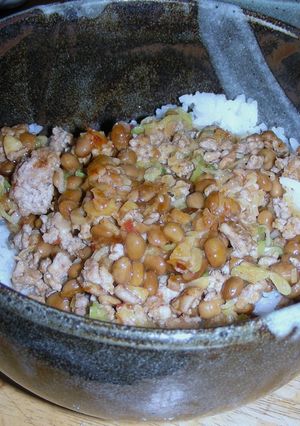 スタミナ！挽豆丼-レシピのメイン写真