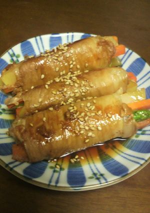 巻くだけ簡単！野菜の肉巻き！-レシピのメイン写真