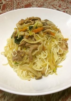 オッサンのそうめん 韓国チャプチェ風-レシピのメイン写真
