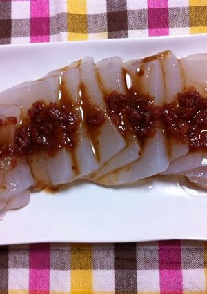 刺身こんにゃく梅ポン酢ダレ-レシピのメイン写真