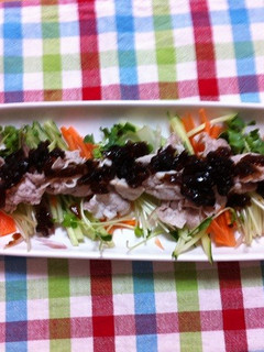 豚しゃぶサラダポン酢ジュレ乗せ-レシピのメイン写真