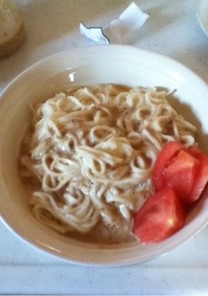 釜玉うどんならぬ、釜玉そうめん-レシピのメイン写真