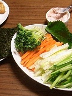 野菜スティックの梅マヨ海苔巻き-レシピのメイン写真