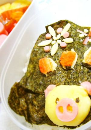 キャラ弁☆楽しいね♪夏祭り弁当-レシピのメイン写真