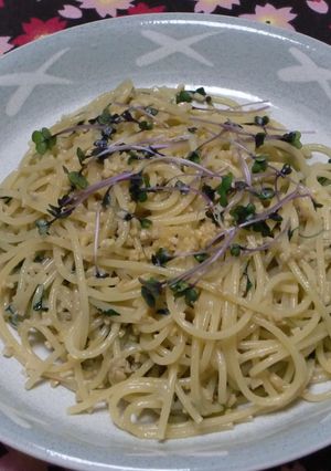 ひきわり納豆とスプラウトのペペロンチーノ-レシピのメイン写真