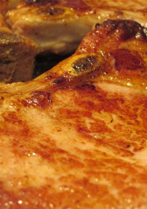 アメリカで生姜焼き☆味噌漬ポークチョップ-レシピのメイン写真