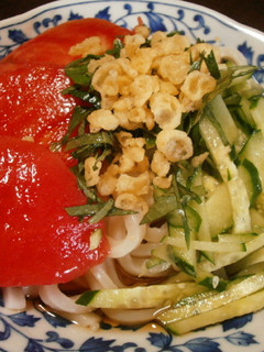 半生うどんで☆冷やしたぬきうどん♪-レシピのメイン写真