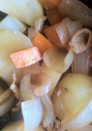 【エコ？】鶏皮の肉じゃが風-レシピのメイン写真