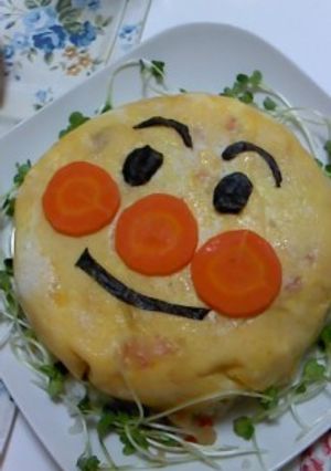 ケーキの型でアンパンマンちらし寿司-レシピのメイン写真